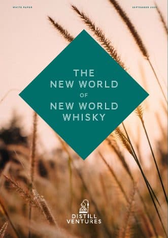 Distill Ventures white paper cover, The New World of New World Whisky